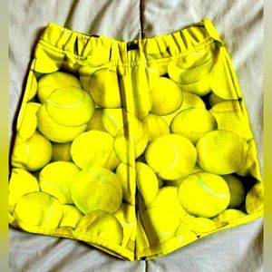 Romey & Lulu Kids Tennis Ball Print Shorts, Pockets, Size 4T